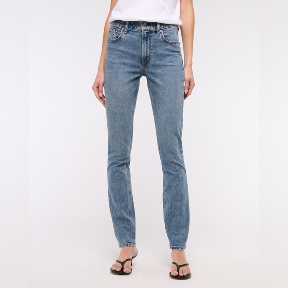 Abercrombie & Fitch The Skinny High Rise Jean Women’s Size 27 / 4 S Short Inseam - Picture 1 of 14